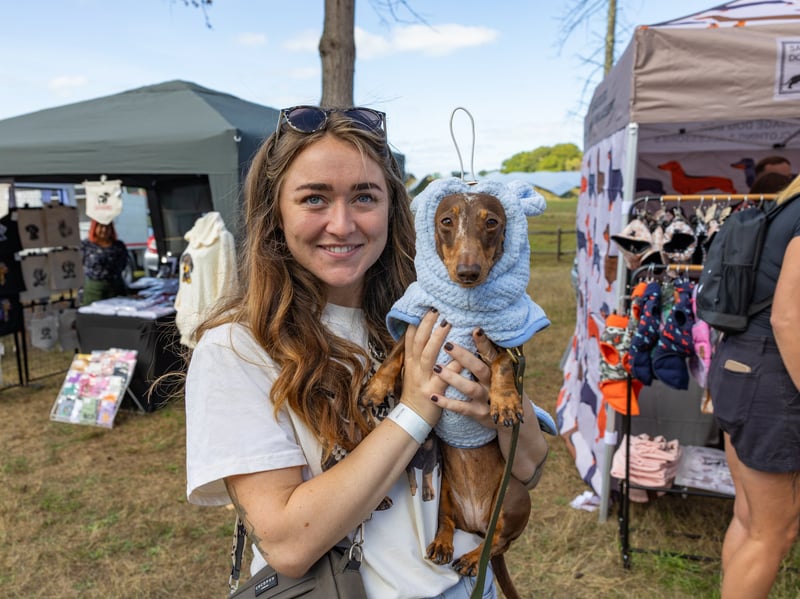 Molly and Tatty at Hampshire Dachs-Fest on Saturday, September 5.