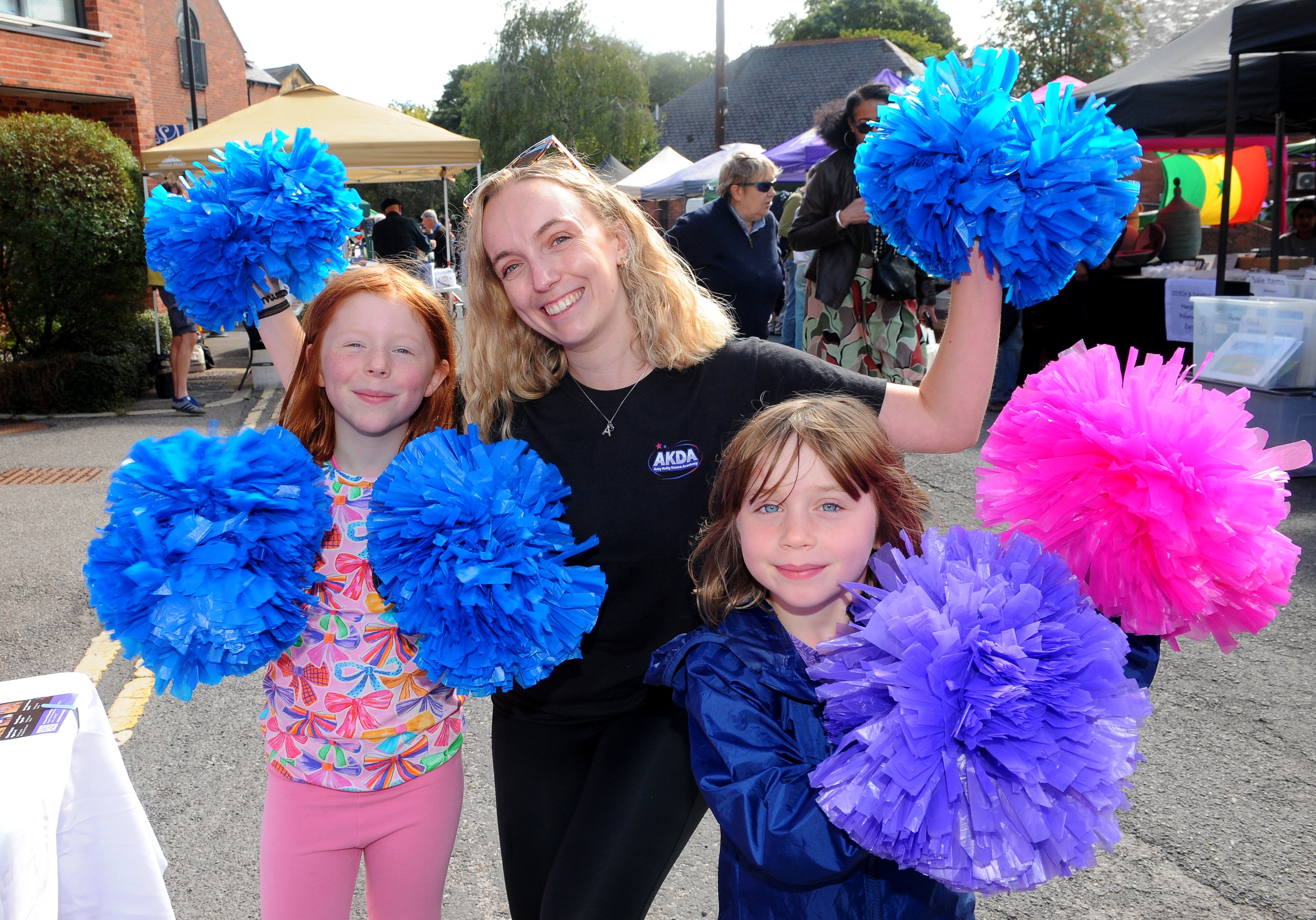 Amy Kelly of Amy Kelly Dance Academy with sisters Eleanor, nine, and Rebecca, six, Hornsby of Cookridge.