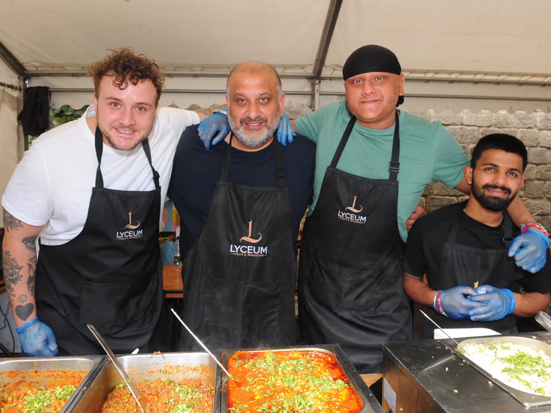 Lyceum Indian food, Alistair Scarlott, Satpal Gill, Parneet Gill and Karan Gill.