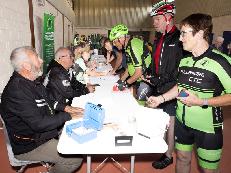 Registration was busy at the Pedal the Peaks Pat Colgan Challenge Pedal the Peaks Pat Colgan Challenge.