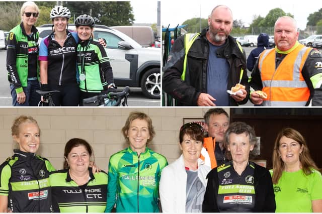 Some of the many people who attended the Pedal the Peaks Pat Colgan Challenge recently.