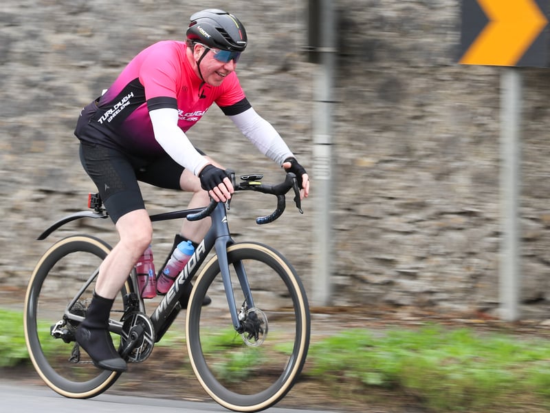 Paul Kilcourse on the home stretch during Pedal the Peaks Pat Colgan Challenge.
