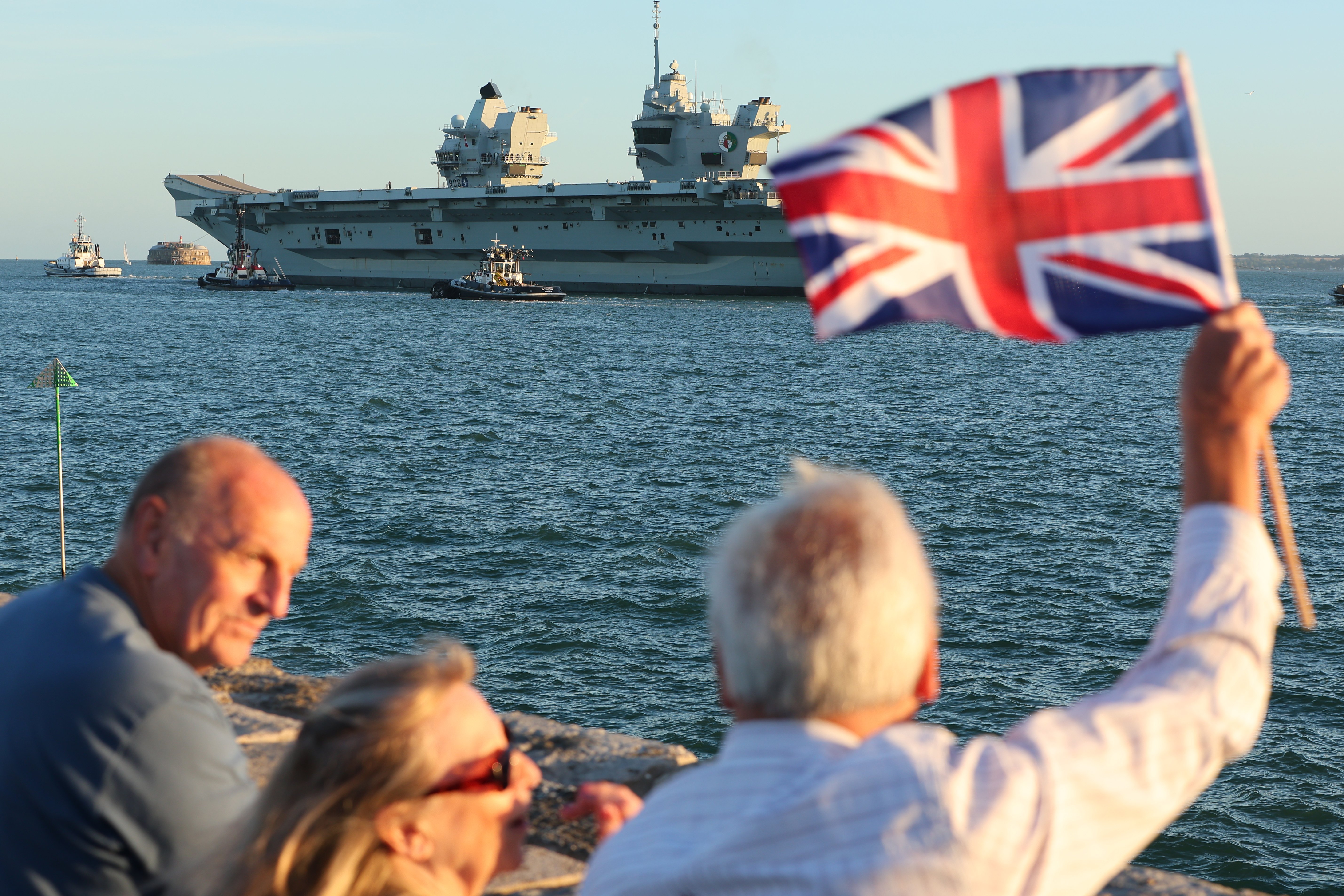 HMS Queen Elizabeth sailed out of Portsmouth on Saturday, September 6 as it begins three months of  intensive training and operations.