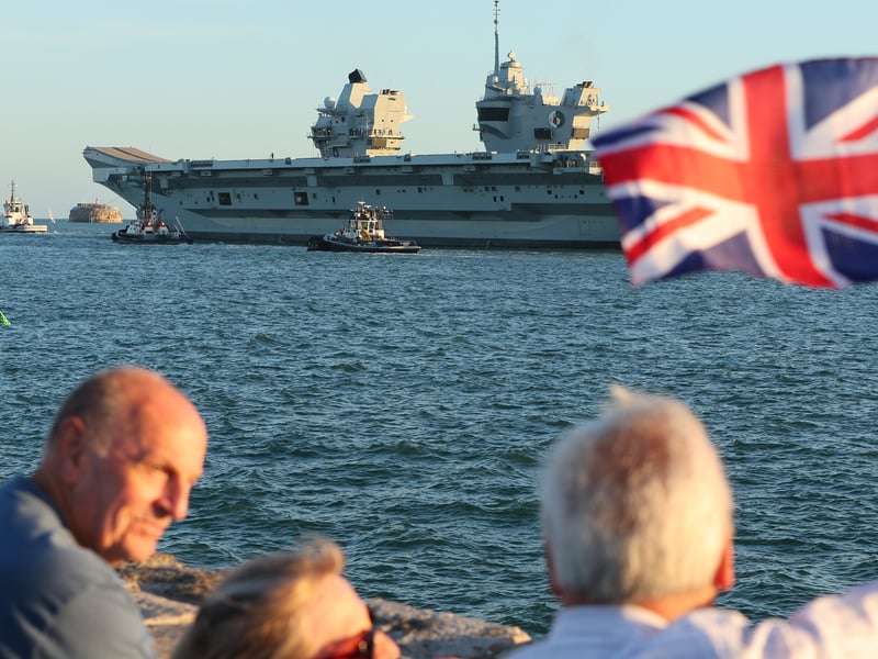 HMS Queen Elizabeth sailed out of Portsmouth on Saturday, September 6 as it begins three months of  intensive training and operations.
