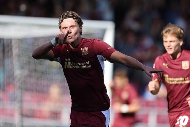 Joe O'Brien-Whitmarsh celebrates his late winner