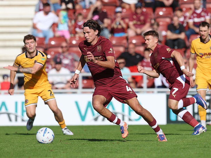 He was on course for man of the match even before his brilliant winner. The best player on the pitch by a distance. Took the ball under pressure, showed excellent feet and composure to hold off players, and drove the team forward. Fantastic technique to drill home and spark a wave of relief and joy all around Sixfields. Very exciting given this was just his third start for the club... 8 CHRON STAR MAN 