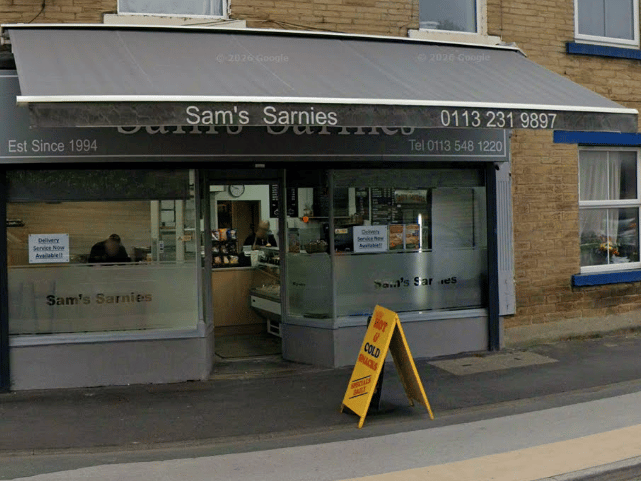 Mark Morgan named Sam’s Sarnies - located on Armley Road, Armley.