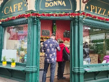 Chris Nickson named Bella Donna - located inside Kirkgate Market.