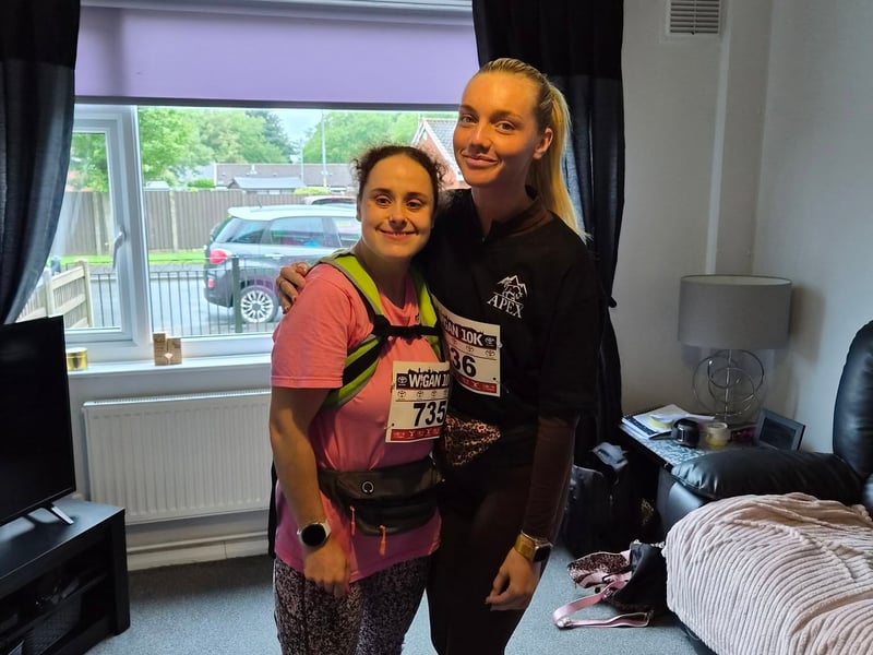 Two runners before the big race