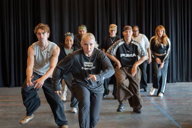 The group are put through their paces in rehearsals