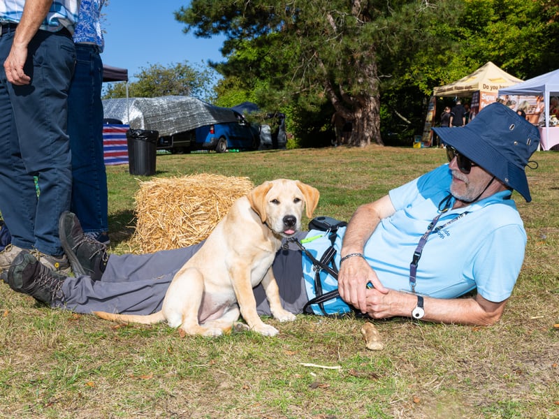 Tim with Nadia at Bark on Sunday, September 6.
