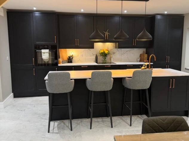 The kitchen in Bramble House.
