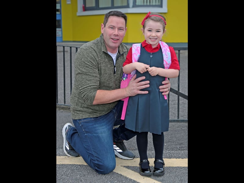 First day nerves and excitement! Noel and Sophia Dockery