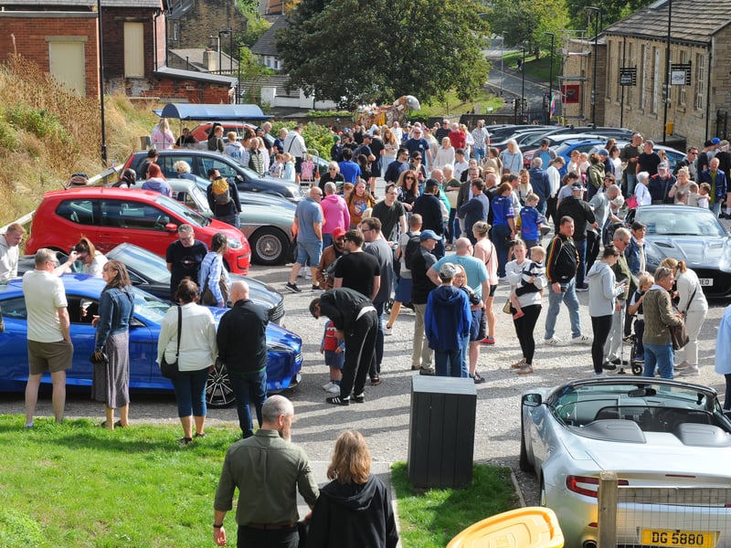 The rally at Sunny Bank Mills.