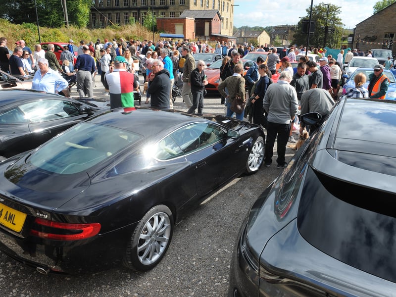 The rally at Sunny Bank Mills.