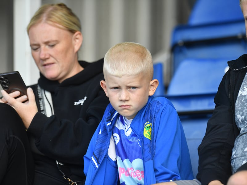 Hartlepool fans during the Hartlepool United  1-0 victory over Woking Picture by FRANK REID