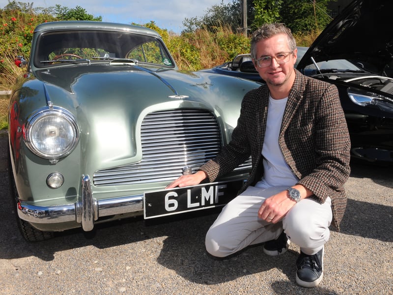 Sam Tordoff with his DB2-4 which was made in Farsley.