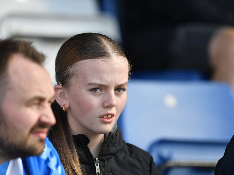 Hartlepool fans during the Hartlepool United  1-0 victory over Woking Picture by FRANK REID
