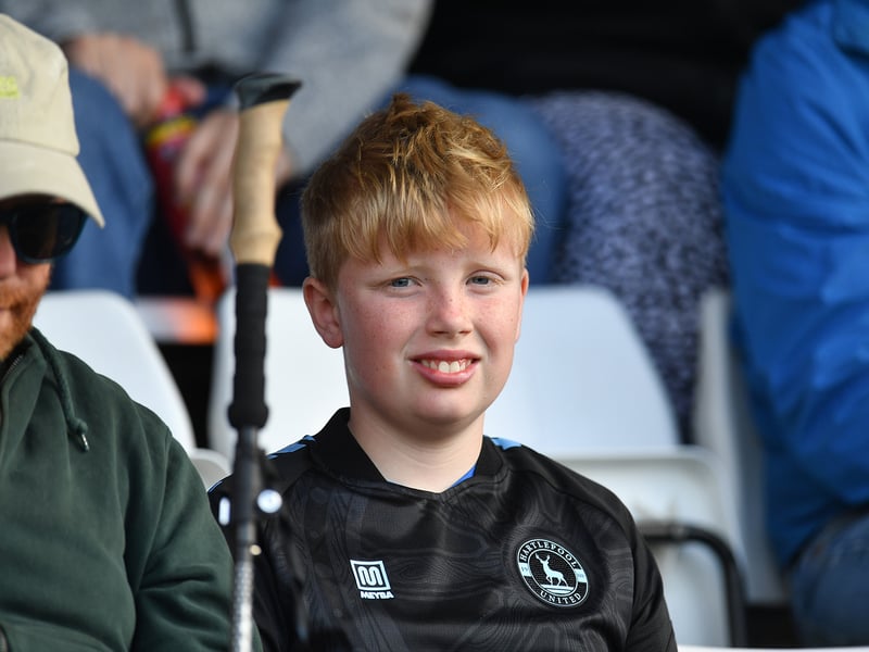 Hartlepool fans during the Hartlepool United  1-0 victory over Woking Picture by FRANK REID