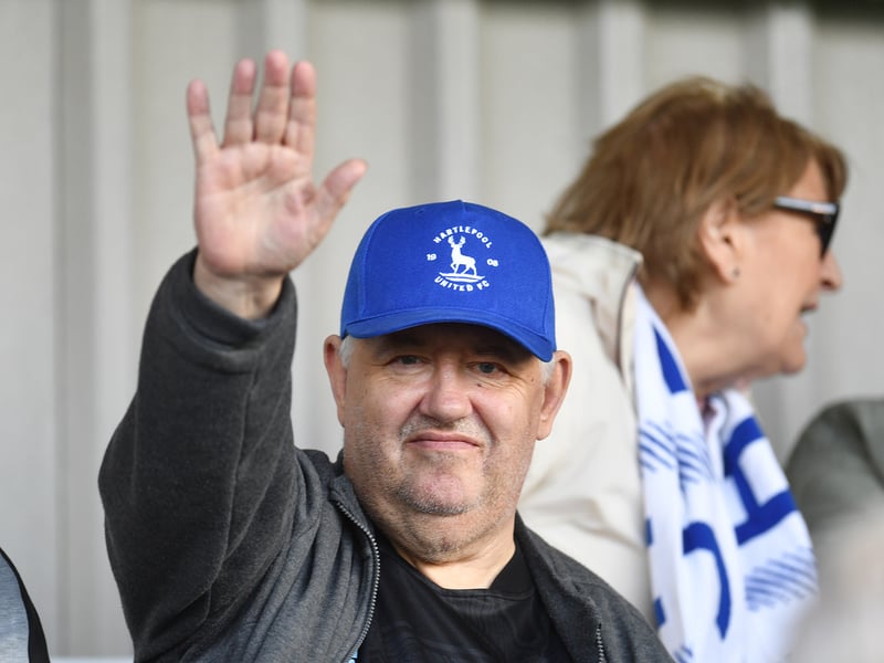 Hartlepool fans during the Hartlepool United  1-0 victory over Woking Picture by FRANK REID