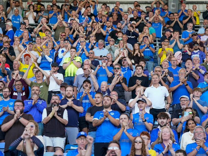 Brilliant pictures of Portsmouth faithful paying tribute to Alan Knight and roaring side on against Cardiff City