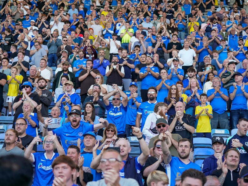 Brilliant pictures of Portsmouth faithful paying tribute to Alan Knight and roaring side on against Cardiff City