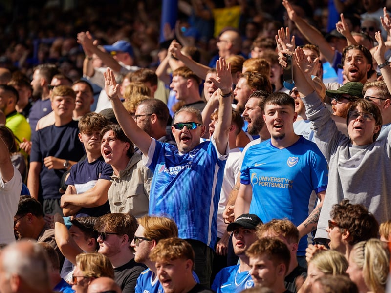 Brilliant pictures of Portsmouth faithful paying tribute to Alan Knight and roaring side on against Cardiff City
