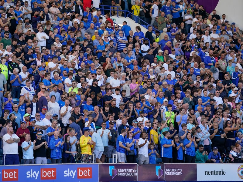 Brilliant pictures of Portsmouth faithful paying tribute to Alan Knight and roaring side on against Cardiff City