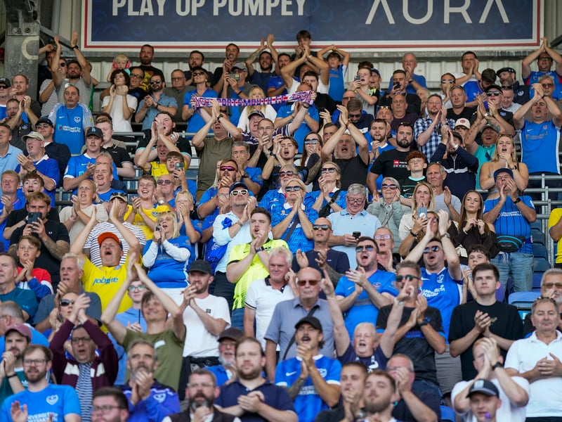 Brilliant pictures of Portsmouth faithful paying tribute to Alan Knight and roaring side on against Cardiff City