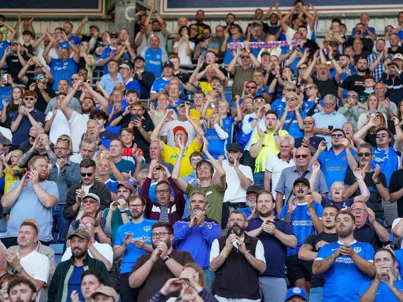 Brilliant pictures of Portsmouth faithful paying tribute to Alan Knight and roaring side on against Cardiff City