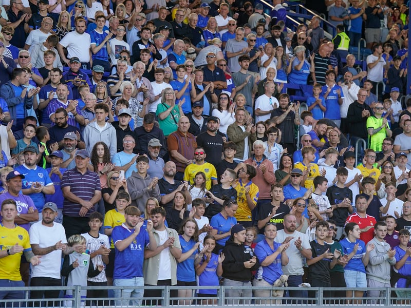 Brilliant pictures of Portsmouth faithful paying tribute to Alan Knight and roaring side on against Cardiff City