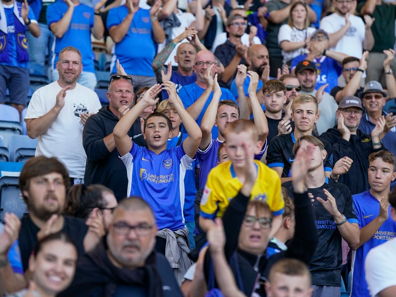 Brilliant pictures of Portsmouth faithful paying tribute to Alan Knight and roaring side on against Cardiff City