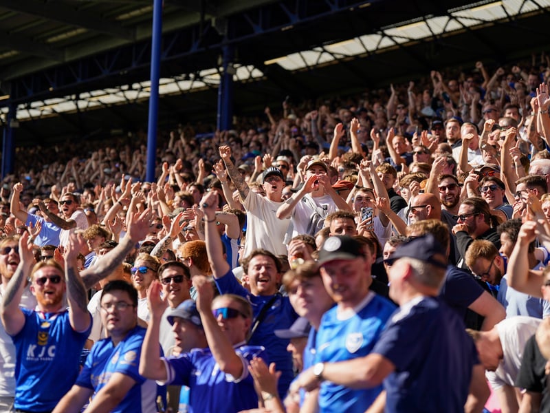 Brilliant pictures of Portsmouth faithful paying tribute to Alan Knight and roaring side on against Cardiff City