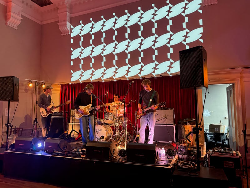 American singer Renny Conti playing the Main Hall at Summerhall.