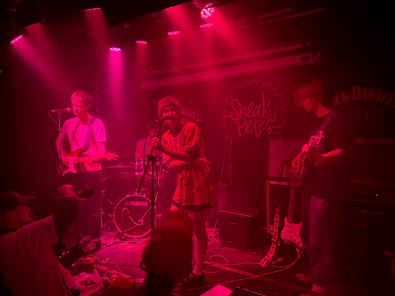 Another sweaty packed room enjoyed a performance from Isabella Strange, who were second up at Sneaky Pete's.