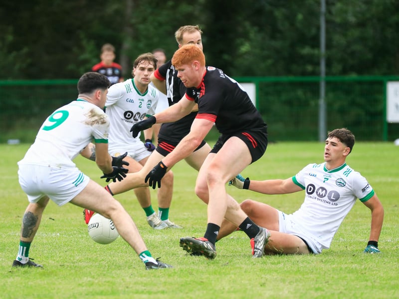 Action from the McFeely Group Derry IFC Group B game, Craigbane v Lissan.