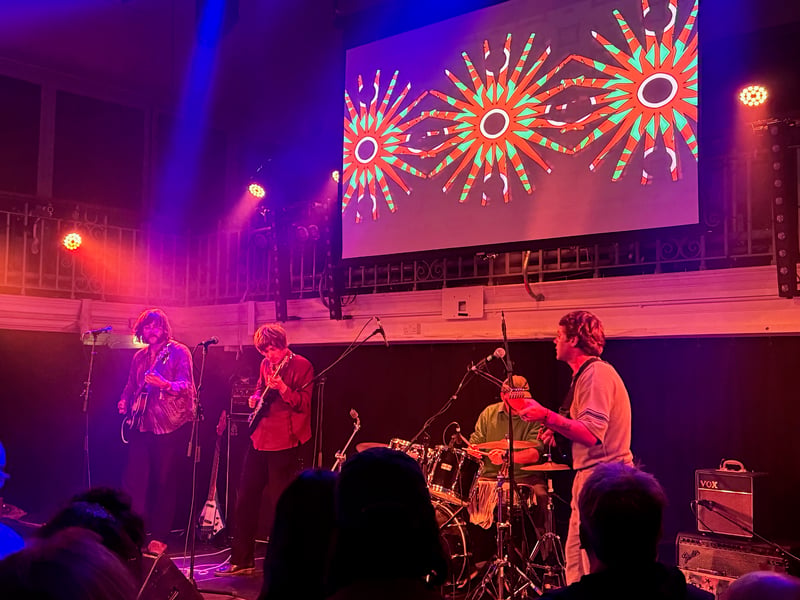 As was the case for the majority of sets across all six venues, The Heavenly Bodes played to a packed room.