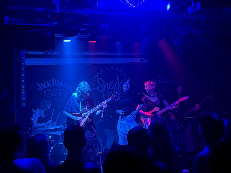 Glasgow indie rockers Tanzana played the 5.30pm slot at Sneaky Pete's - by some distance the hottest venue of the day.