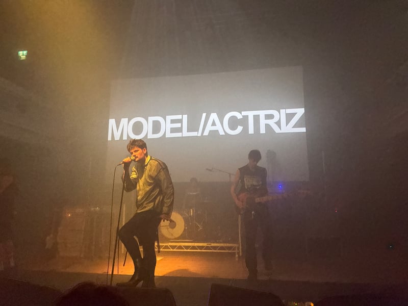 Model/Actriz were the penultimate act on at the Queen's Hall.