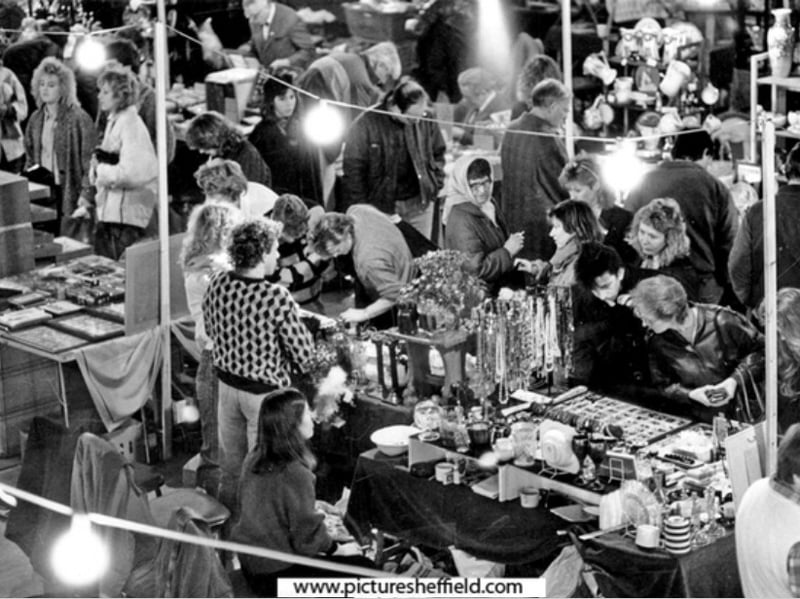 Flea Market held at Roxy's Night Club, Arundel Gate
in January 1987. Photo: Sheffield Newspapers Ltd