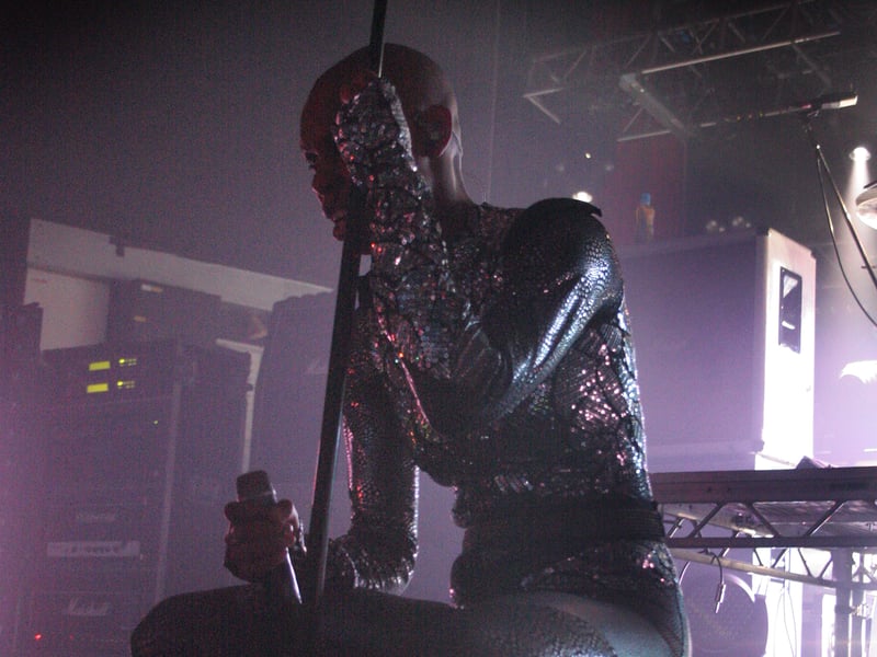 2010: Skin, singer with Skunk Anansie, at Sheffield's O2 Academy - taken by David Dunn