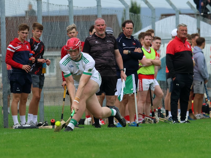 Barry Adams scores from a sideline cut during Ballybrown's draw with Monaleen