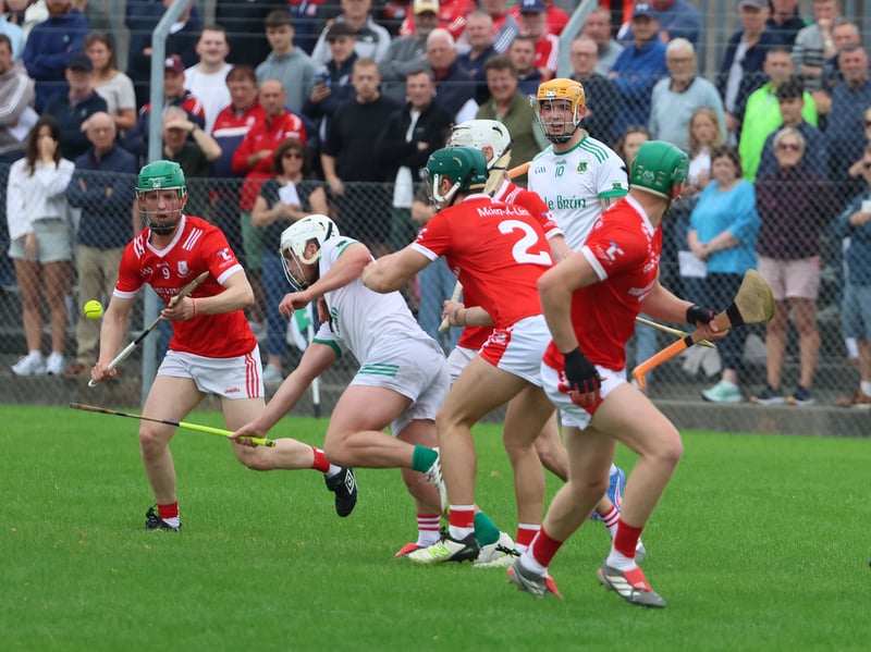 Ballybrown's Luke O'Connor tries to hold onto possession in their game with Monaleen