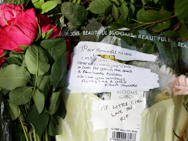 Tributes left in woodland at the Wyrley and Essington nature reserve