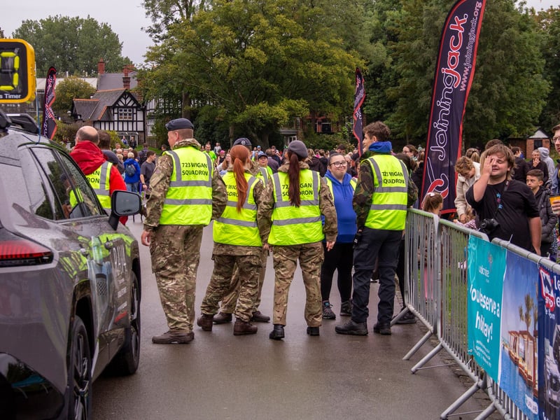 Wigan squadron pictured at the race. Picture: AM Standish