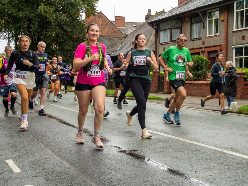Happy smiles from runners. Picture: AM Standish