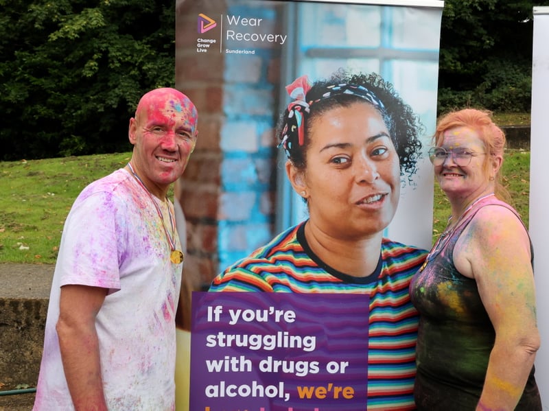 The event was organised by Wear Recovery to celebrate recovery from addiction.