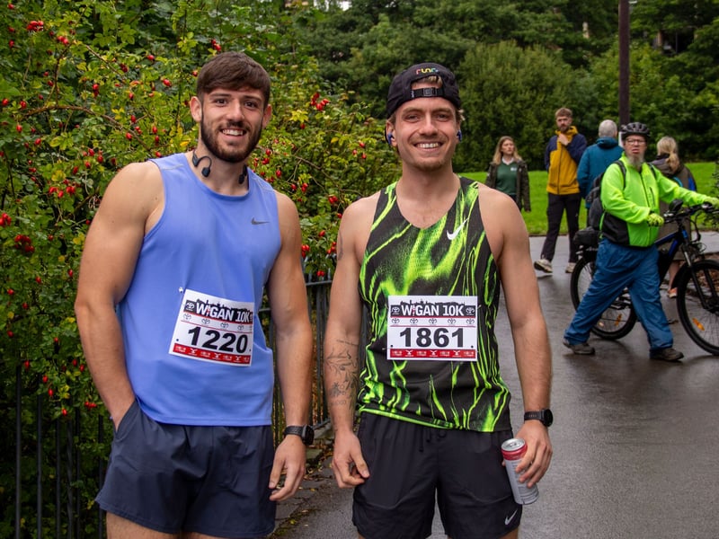Two runners after the race. Picture: AM Standish