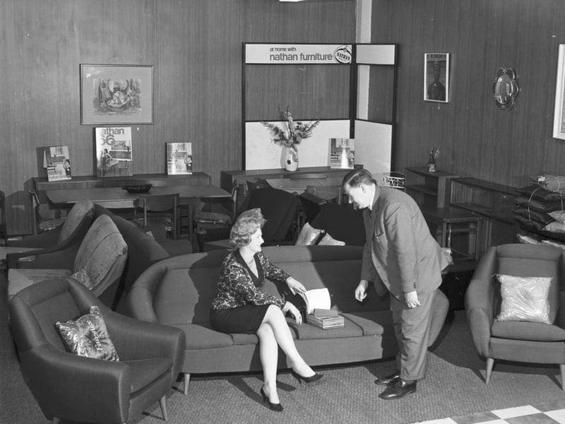 The furniture department of the Leith Provident Departmet Store in April 1966.