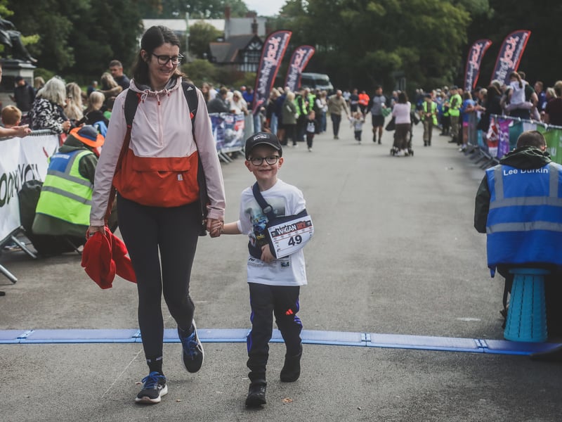A sling on his arm didn't stop this boy. Pic: Michelle Charnock Photographer